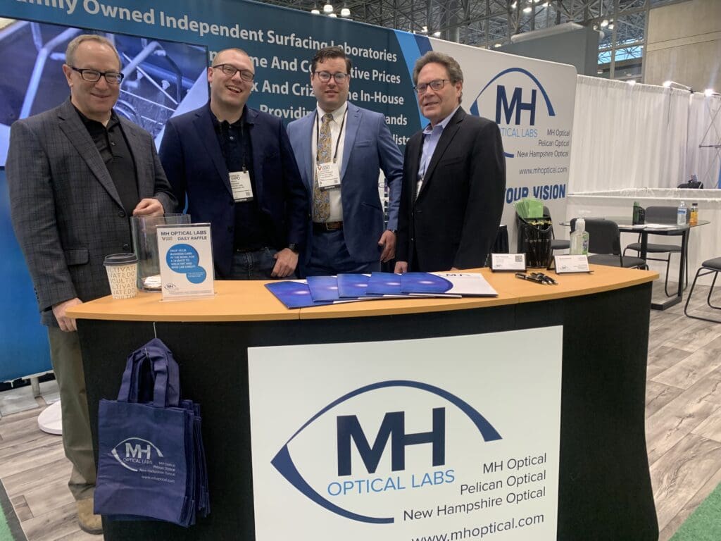 The MH Optical representatives at Vision Expo East 2022